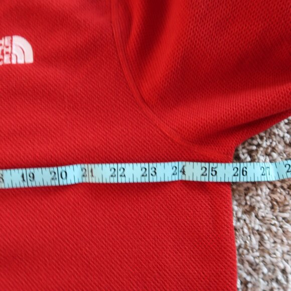 The North Face Men 1/4 Zip Fleece Lightweight Pullover Sweater Red  Men XL Soft - Picture 5 of 7